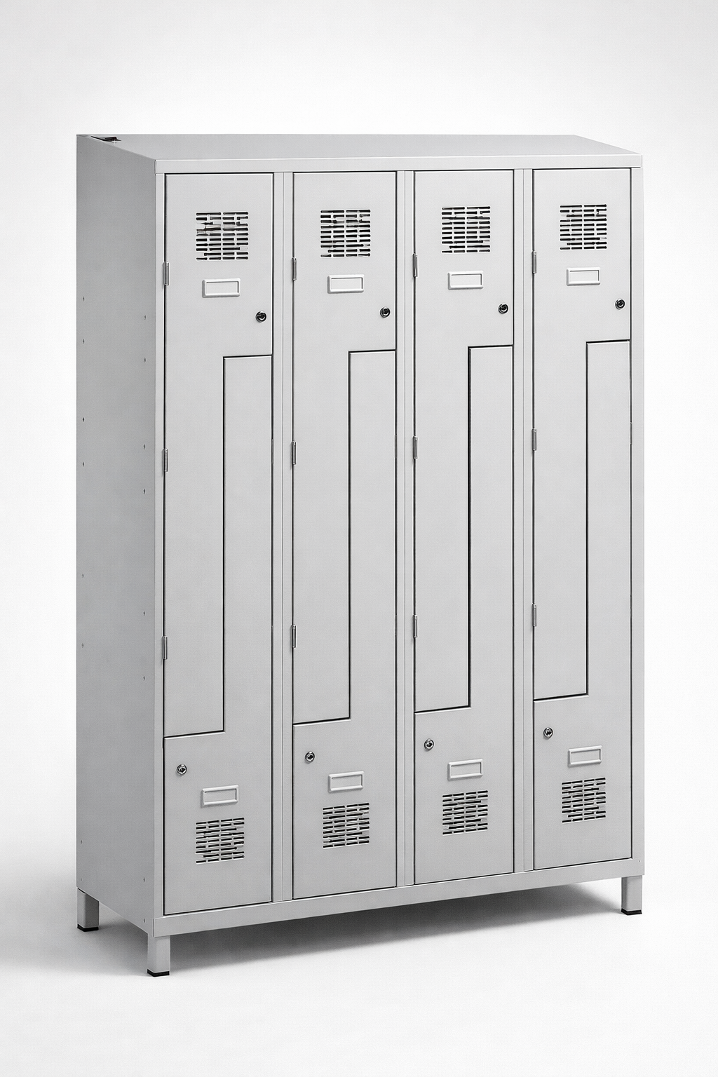 Szafka ubraniowa BHP typu L Sul 34 W lx - wygodne gospodarowanie przestrzenią szatni przy