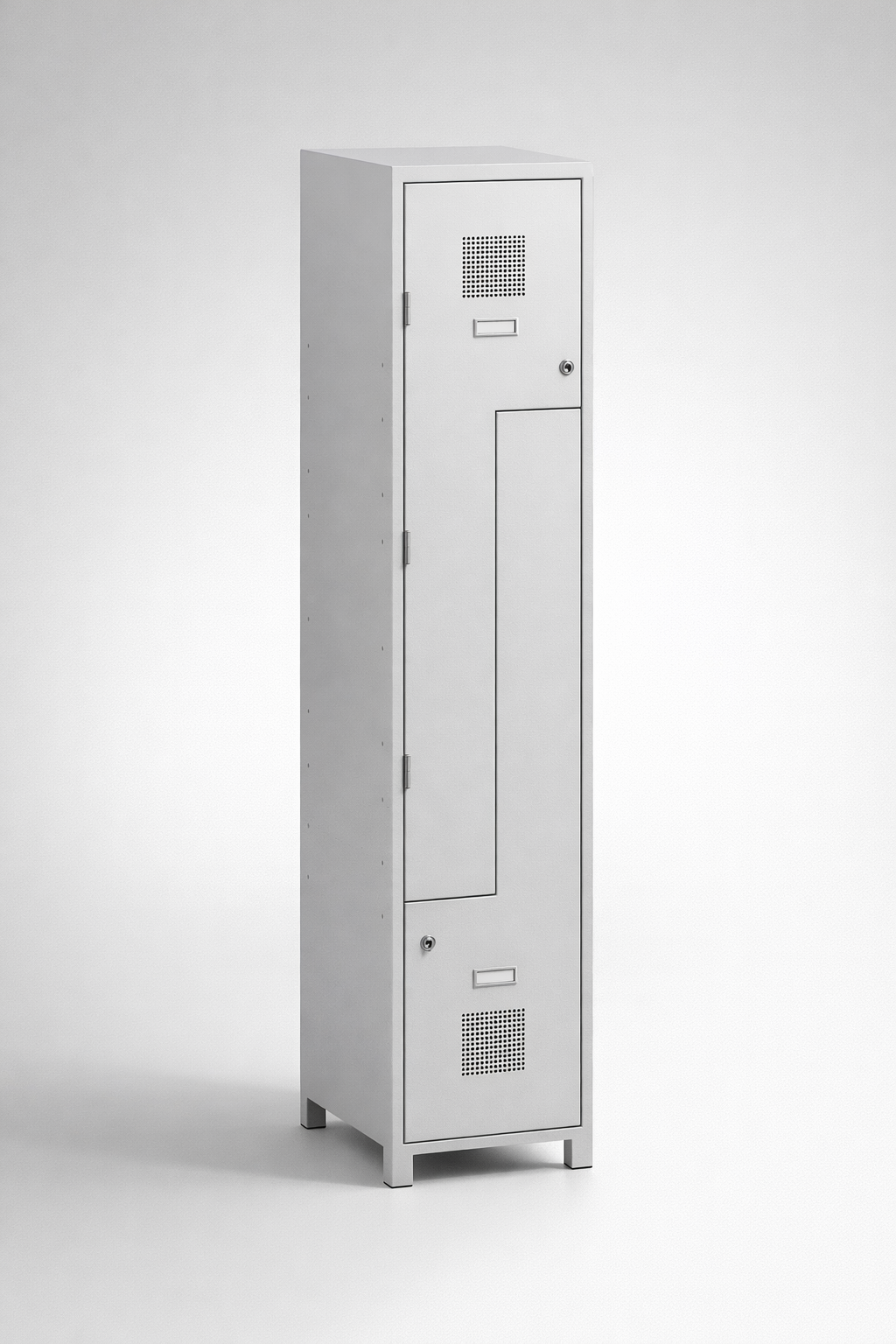 Szafka ubraniowa BHP typu L Sul 41 W lx - wygodne gospodarowanie przestrzenią szatni przy