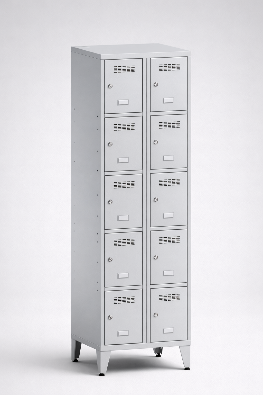 Szafa skrytkowa SUS 325 W st – na nóżkach - czytelny podział prywatnych schowków w przestrzeni