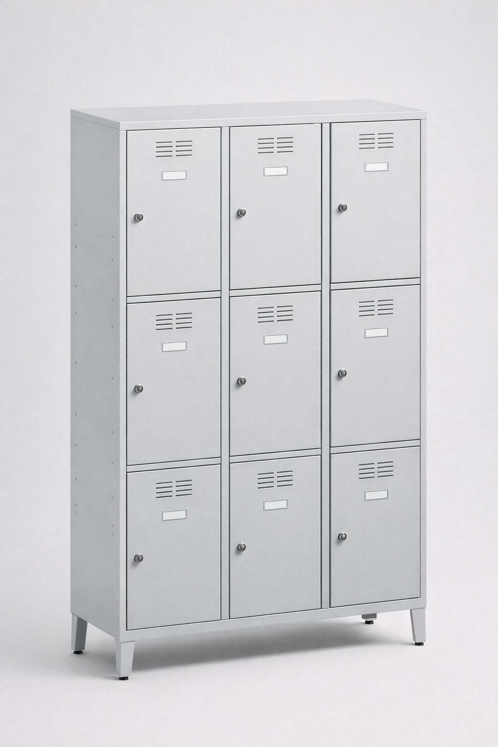 Szafa skrytkowa SUS 433 W st – na nóżkach - czytelny podział prywatnych schowków w przestrzeni
