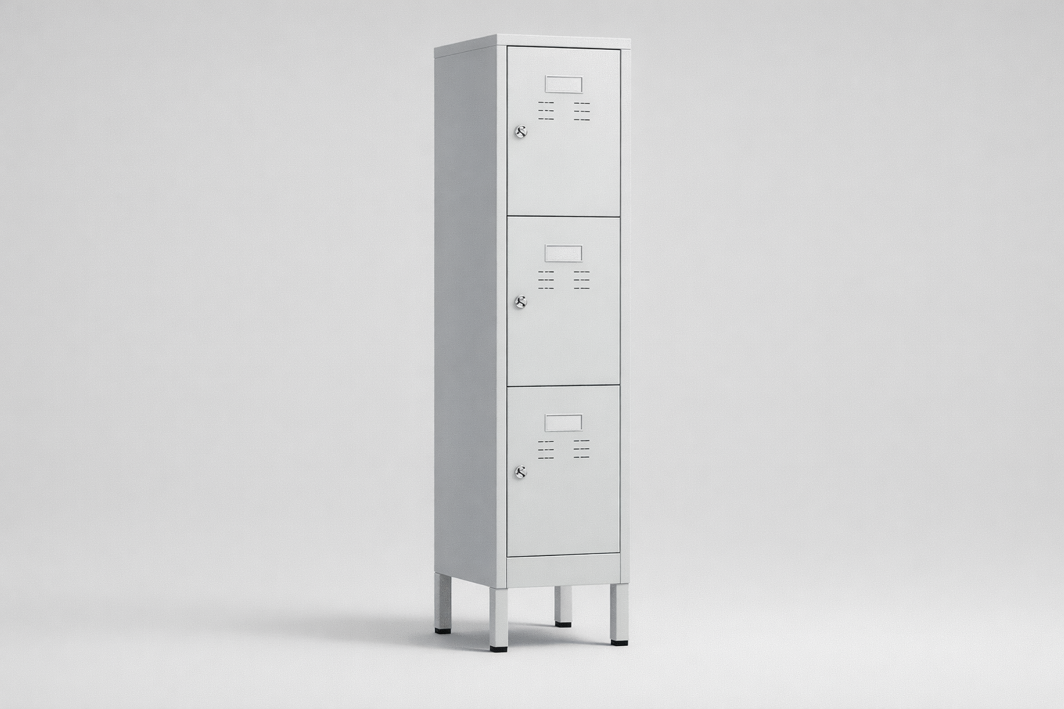 Szafa z drzwiami z plexi MSus 413 – na nóżkach - połączenie przejrzystości wizualnej zawartości z