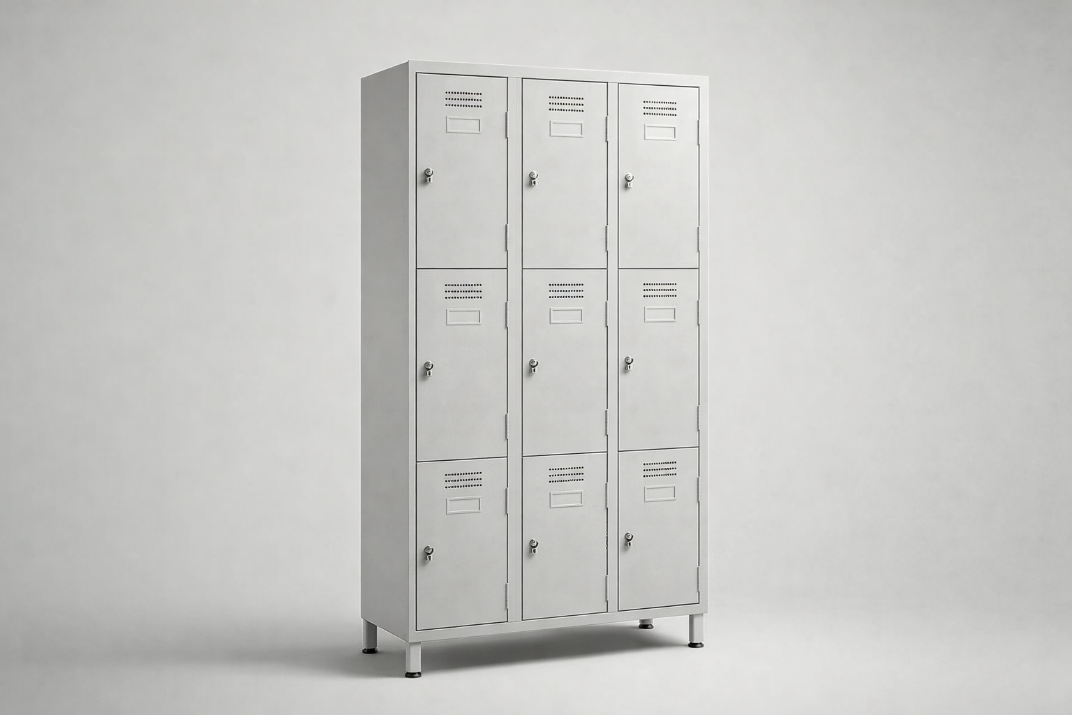 Szafa z drzwiami z plexi MSus 423 – na nóżkach - połączenie przejrzystości wizualnej zawartości z