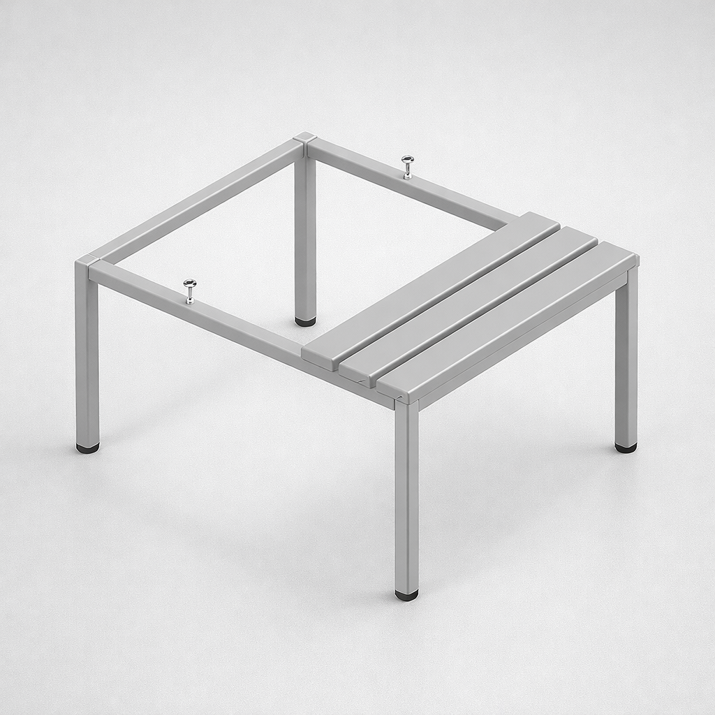 Podstawa do szaf WSU i MSU P 311 W – Podstawy z siedziskiem z listew PCV - rozbudowę funkcjonalności szaf o nadstawki, cokoły