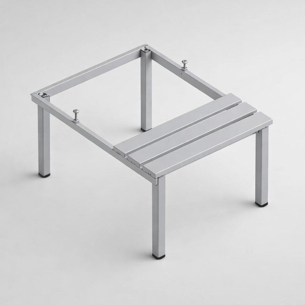 Podstawa do szaf WSU i MSU P 313 W – Podstawy z siedziskiem z listew drewnianych – wersja ekonomiczna - rozbudowę funkcjonalności szaf o