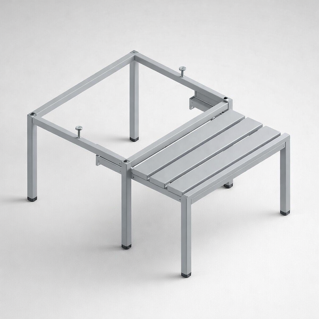 Akcesorium WSU / MSU Pw 311 W – Podstawy z wysuwanym siedziskiem z listew drewnianych - rozbudowę funkcjonalności szaf o nadstawki, cokoły