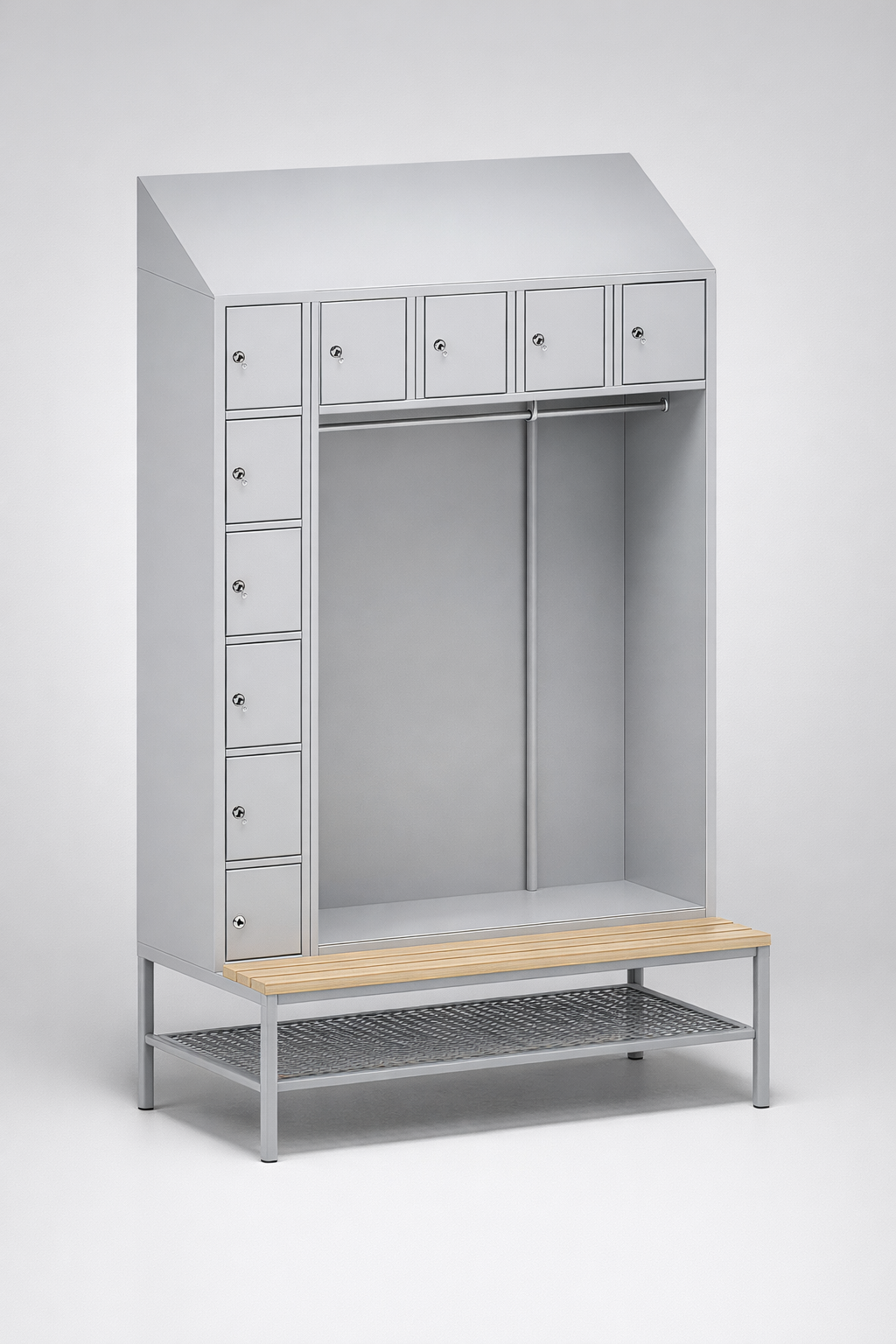 Szafa skrytkowa Szos 10 - czytelny podział prywatnych schowków w przestrzeni