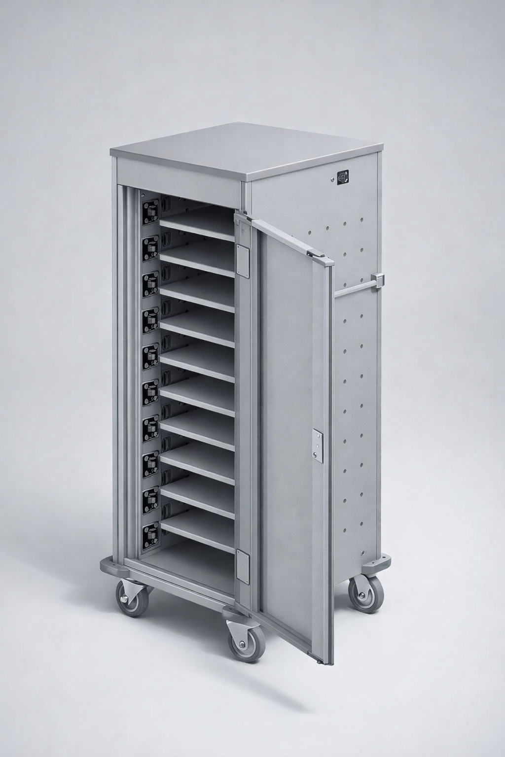 Wózek na laptopy WNL 0514061018 - kontrolowany obieg, ładowanie i sprawne