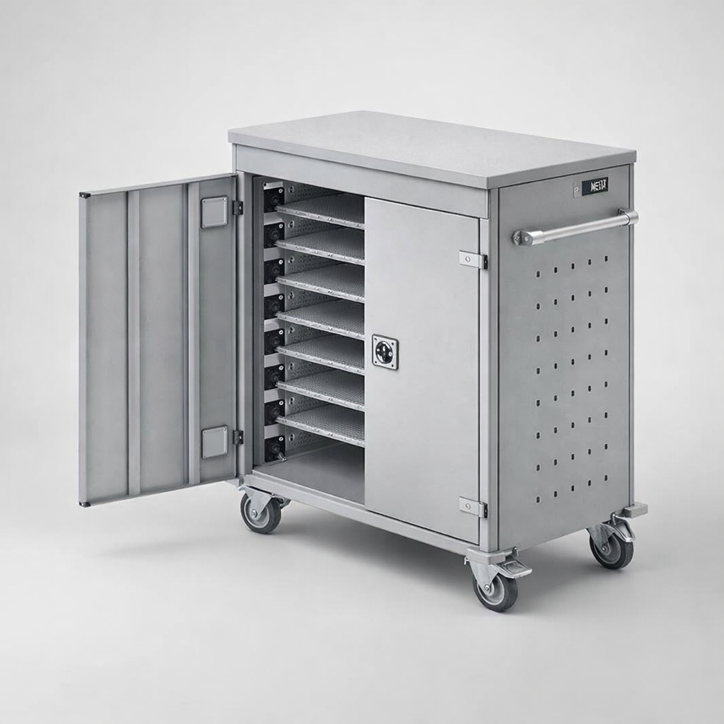 Wózek na laptopy WNL 0615051004 - kontrolowany obieg, ładowanie i sprawne