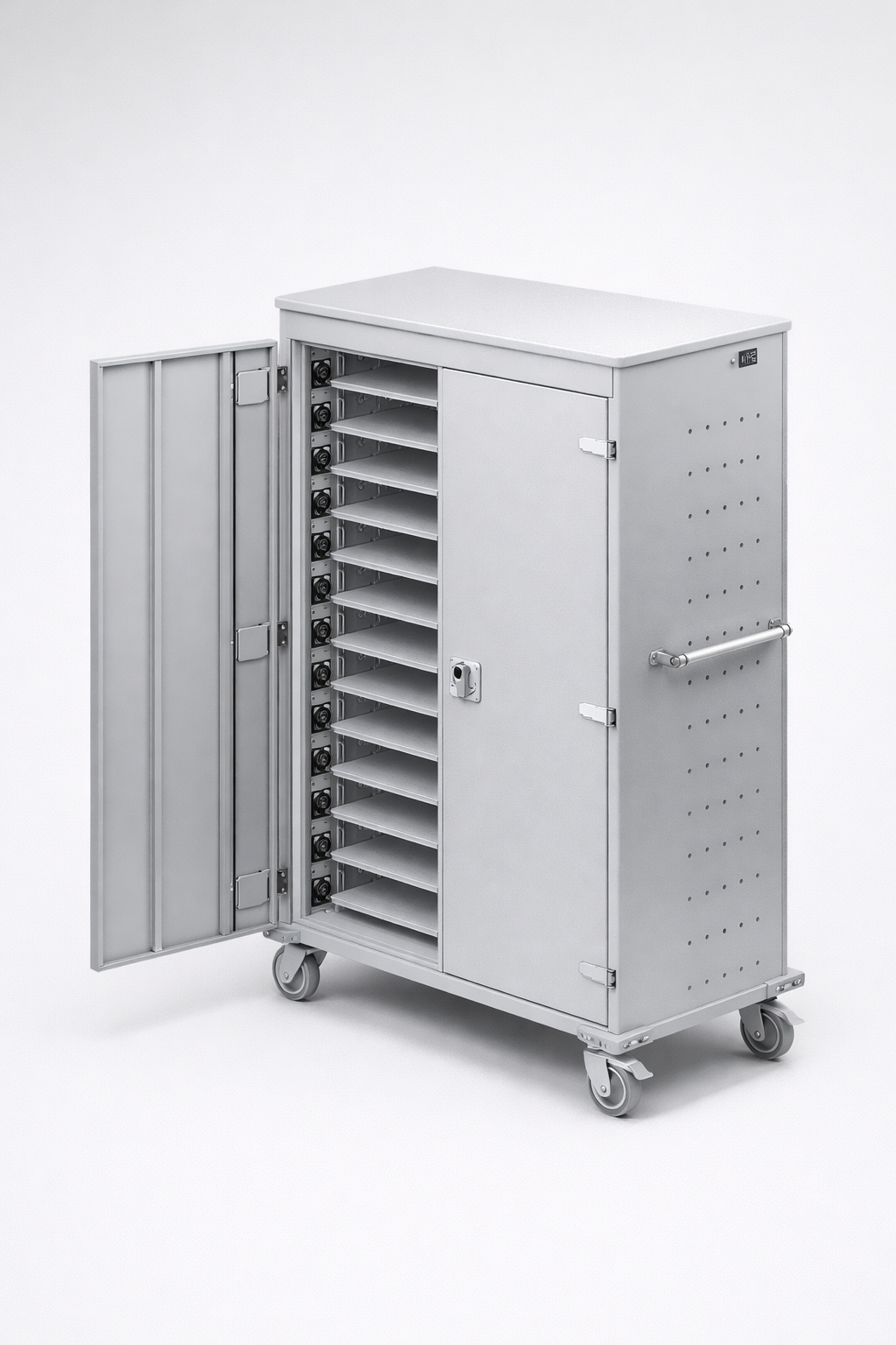 Wózek na laptopy WNL 0616051017 - kontrolowany obieg, ładowanie i sprawne