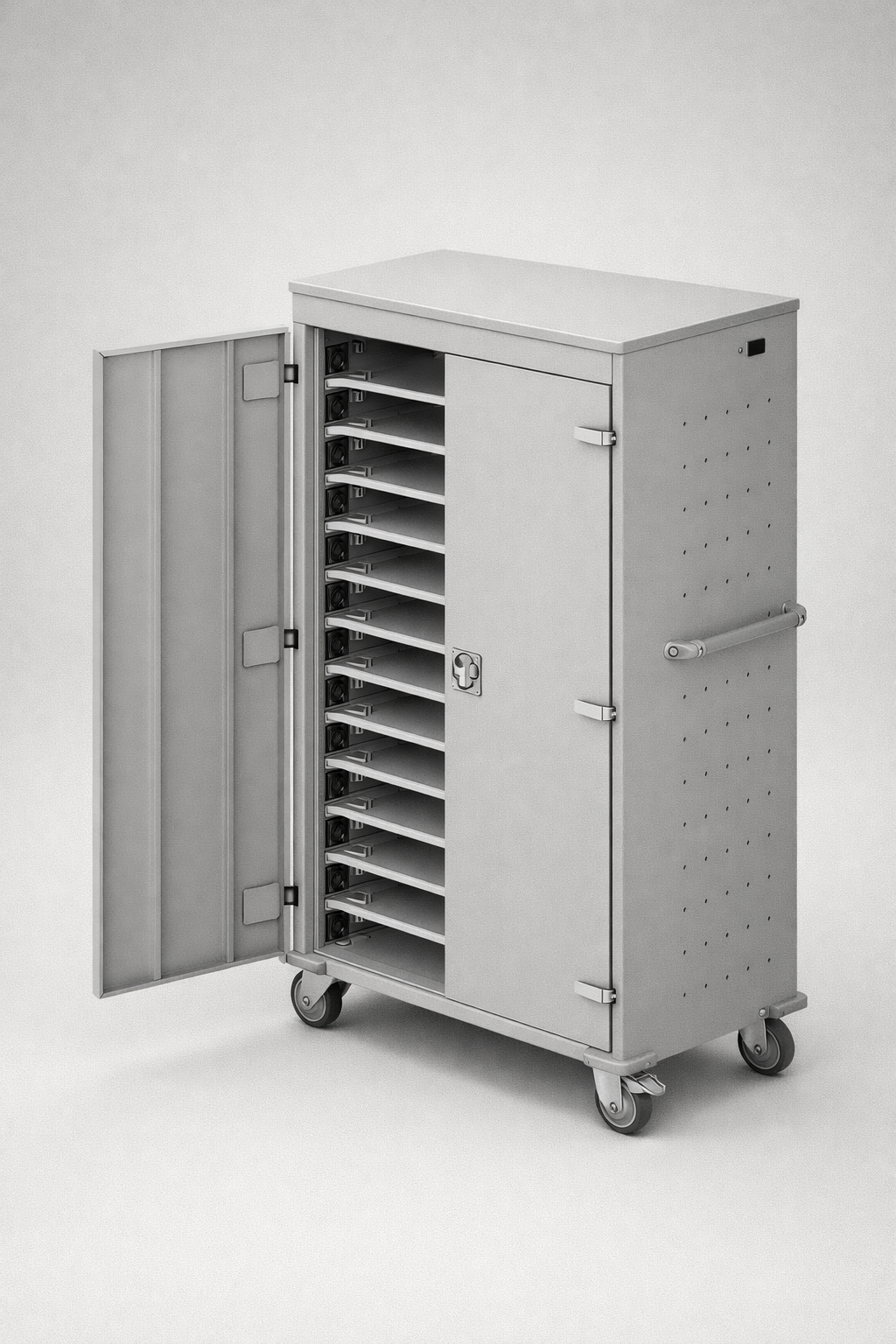 Wózek na laptopy WNL 0616051003 - kontrolowany obieg, ładowanie i sprawne