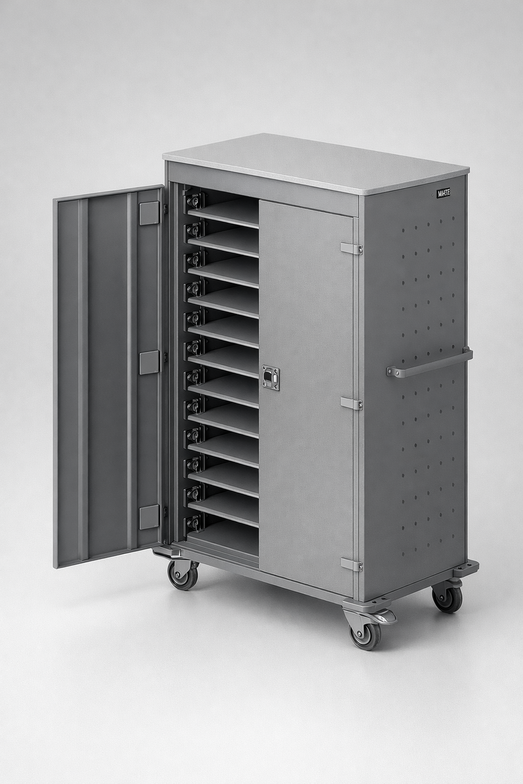 Wózek na laptopy WNL 0616051018 - kontrolowany obieg, ładowanie i sprawne