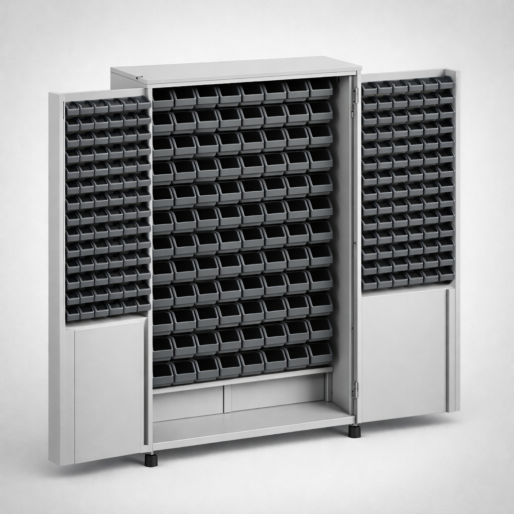 Szafa warsztatowa MSW212/5-09s - organizację narzędzi, komponentów i wyposażenia