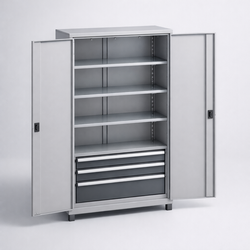 Szafa warsztatowa MSW212/5-26 - organizację narzędzi, komponentów i wyposażenia