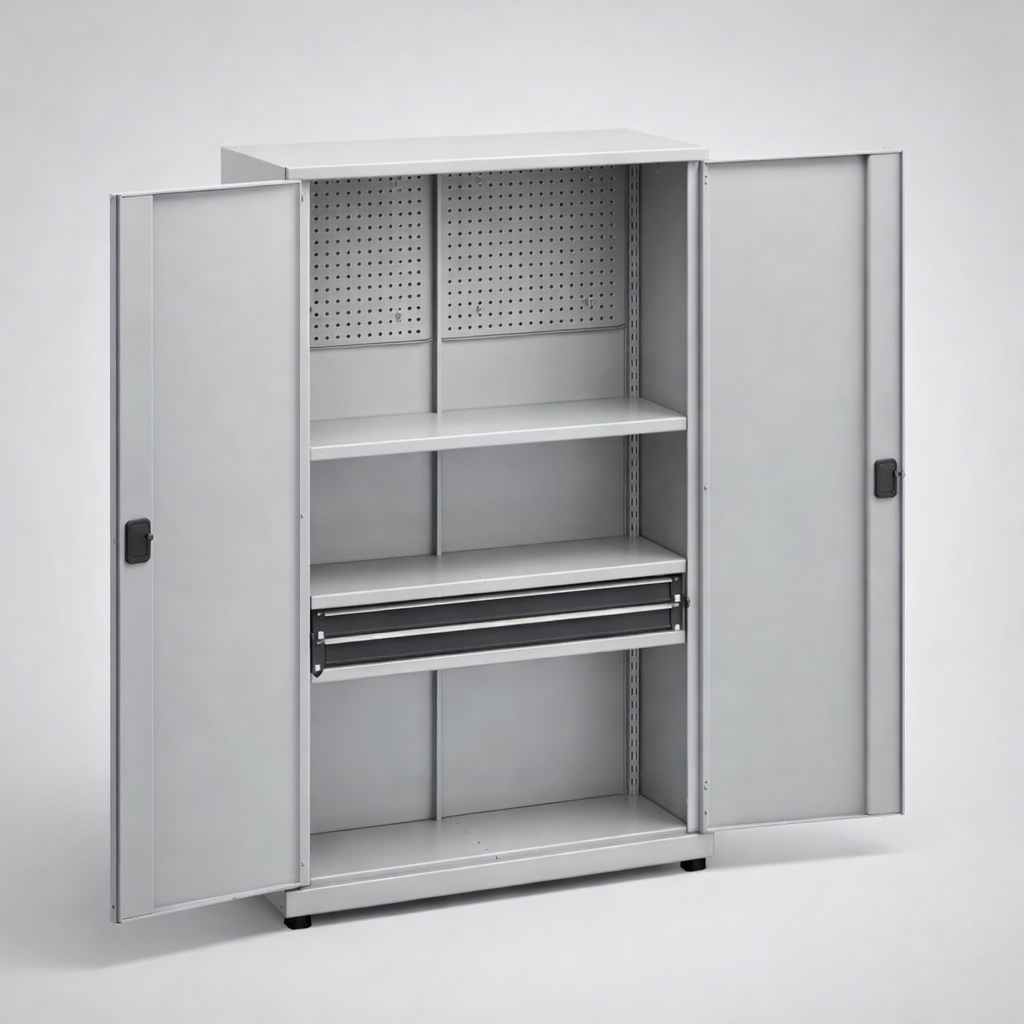 Szafa warsztatowa MSW212/5-18 - organizację narzędzi, komponentów i wyposażenia