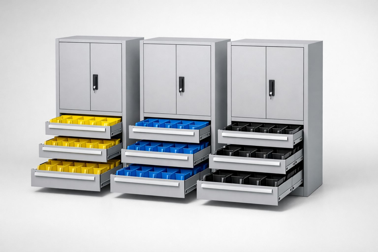 Szafa warsztatowa S3/h63 – 3 szt. - organizację narzędzi, komponentów i wyposażenia