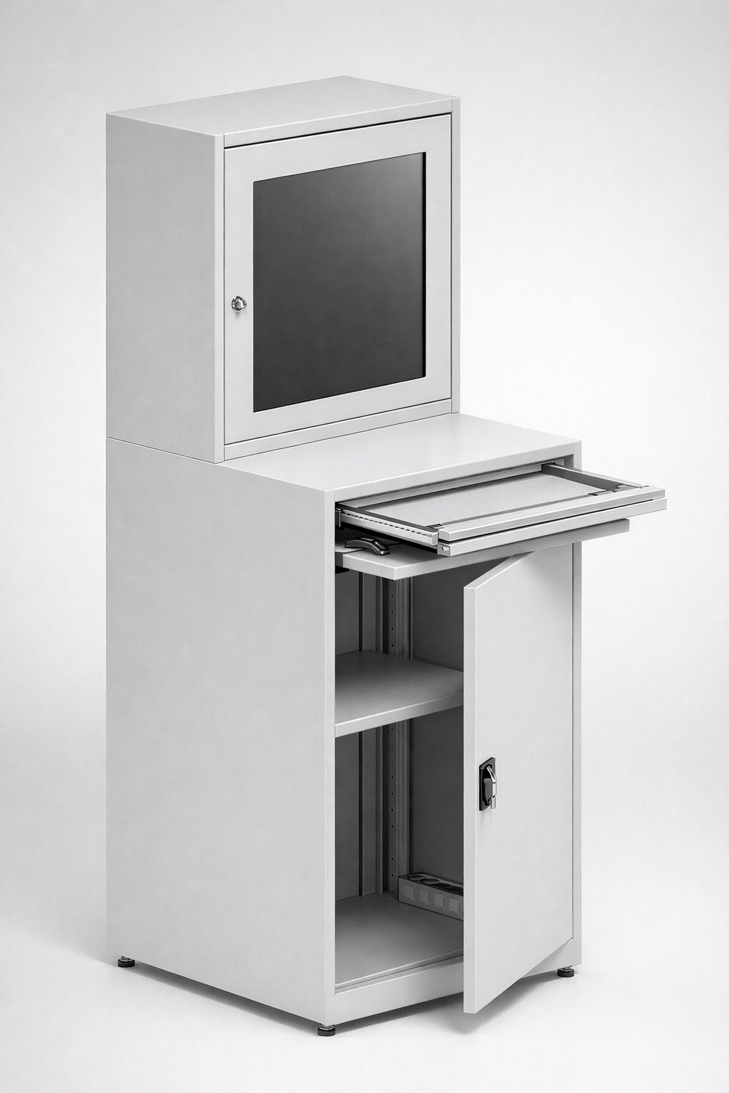 Szafy na komputer przemysłowy — Modele przeznaczone do osłony i organizacji urządzeń sterujących, terminali oraz komputerów pracujących poza standardowym środowiskiem biurowym.