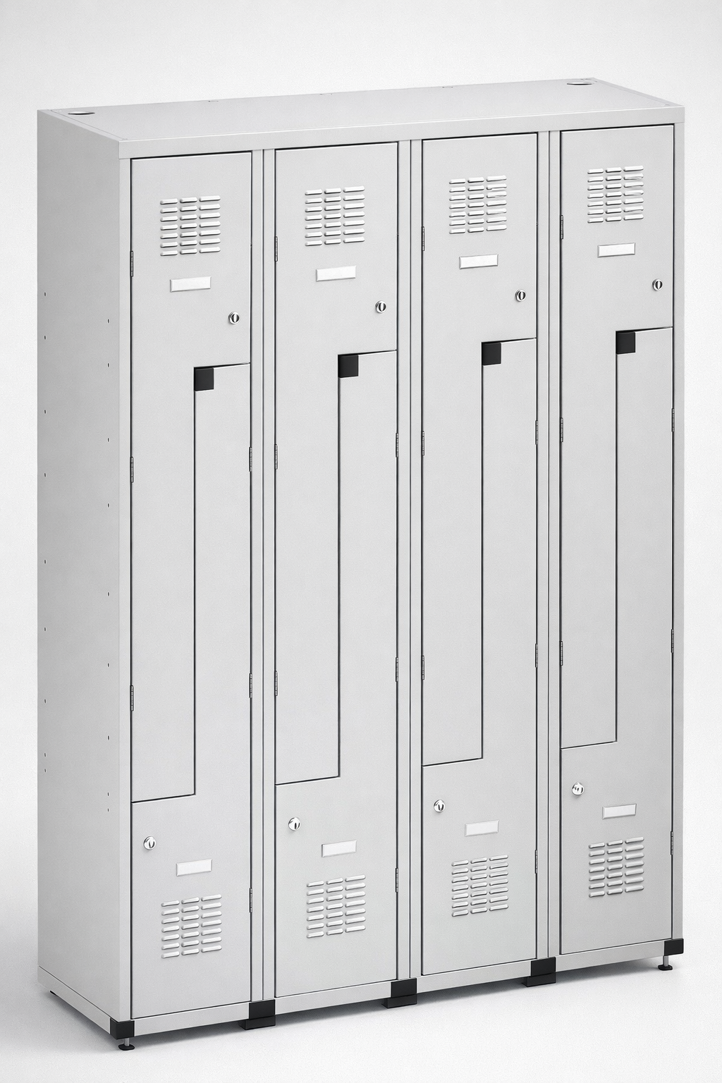 Szafka ubraniowa BHP typu L Sul 34 W st - wygodne gospodarowanie przestrzenią szatni przy