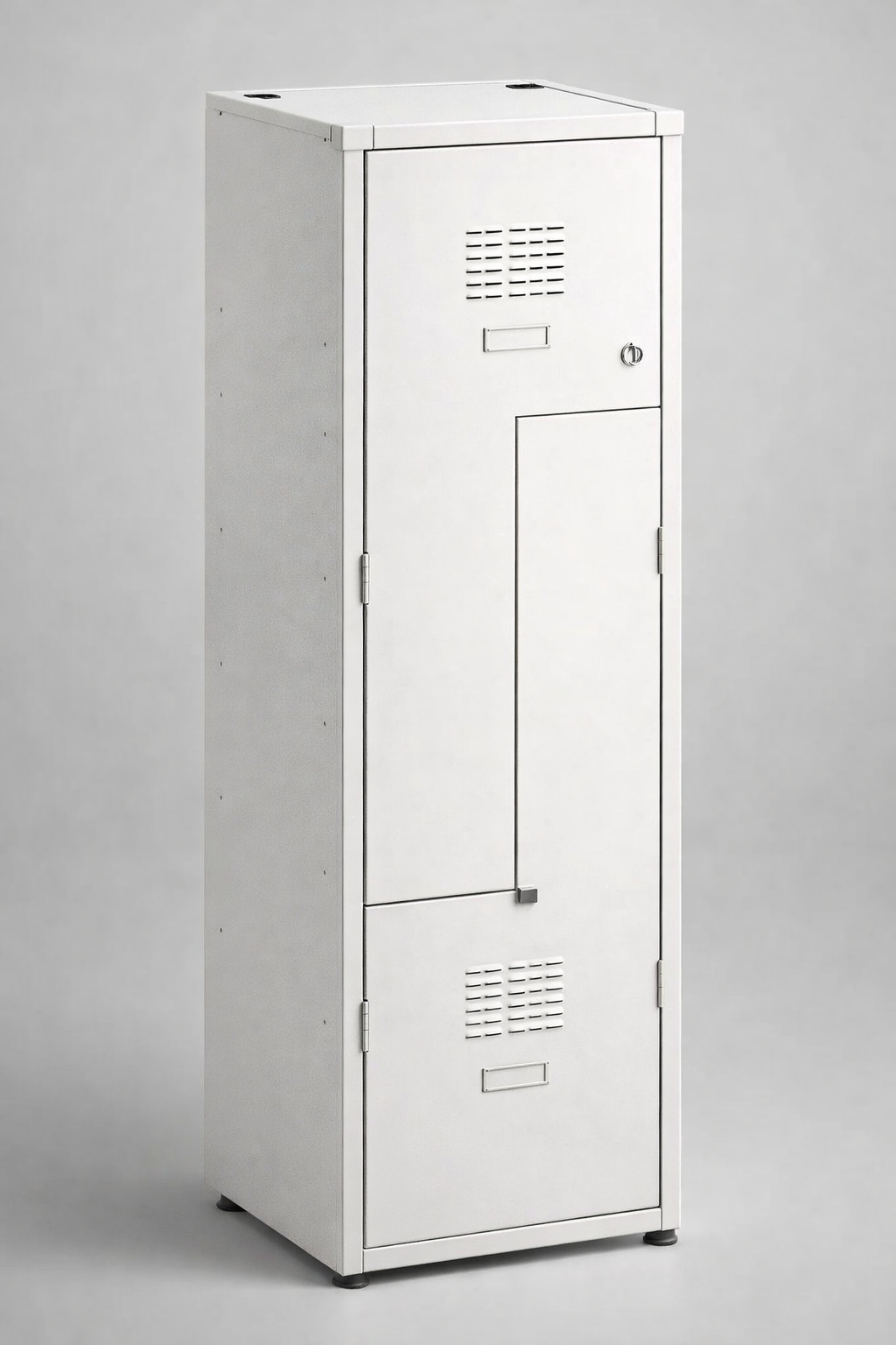 Szafka ubraniowa BHP typu L Sul 41 W st - wygodne gospodarowanie przestrzenią szatni przy